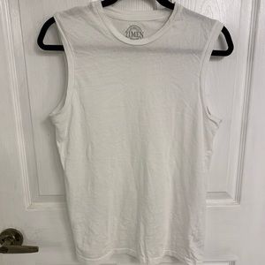 Forever 21 White Muscle Tank